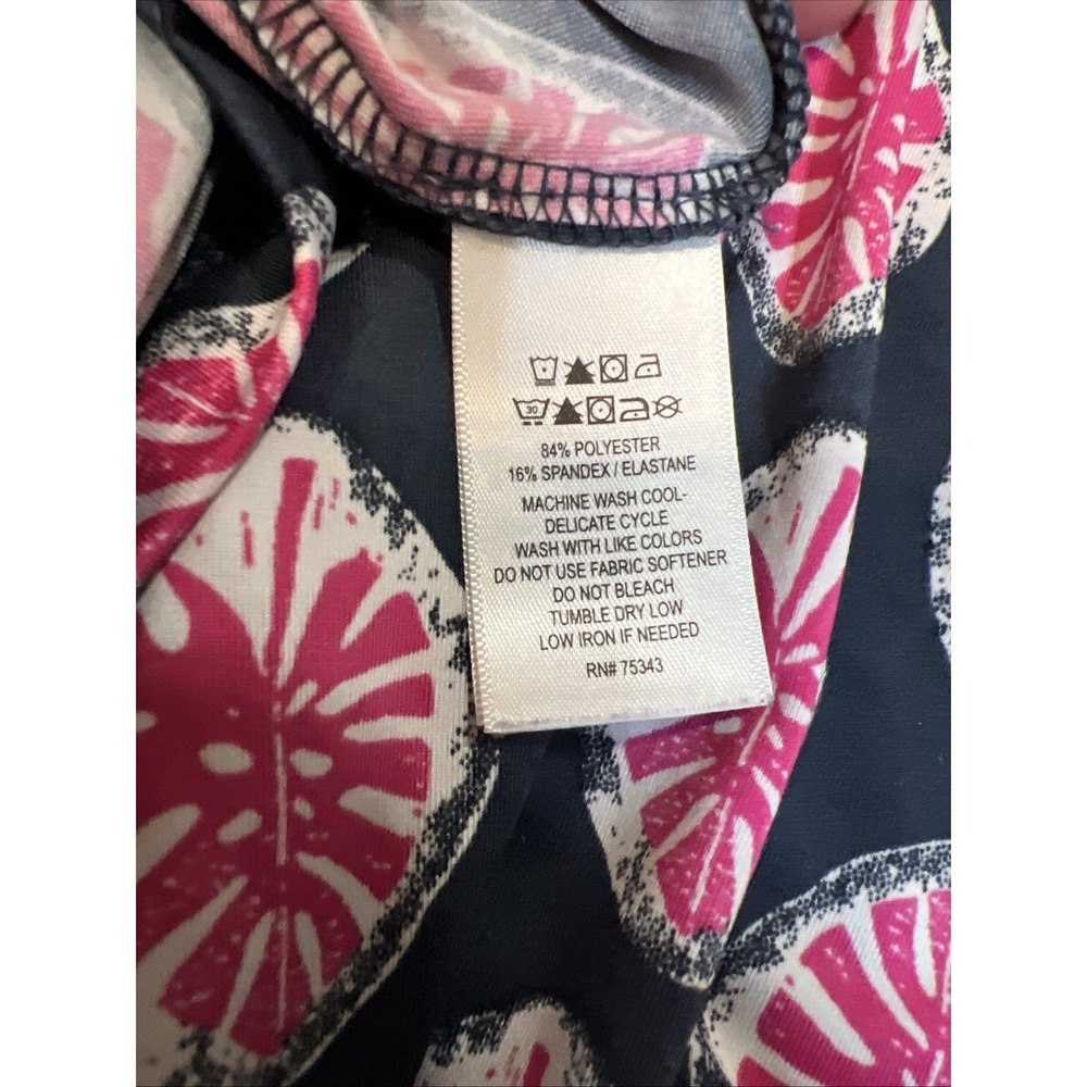 Tommy Bahama GOLF Womens Polo‎ Shirt Small S Navy And Pink Sleeveless - Picture 7 of 10